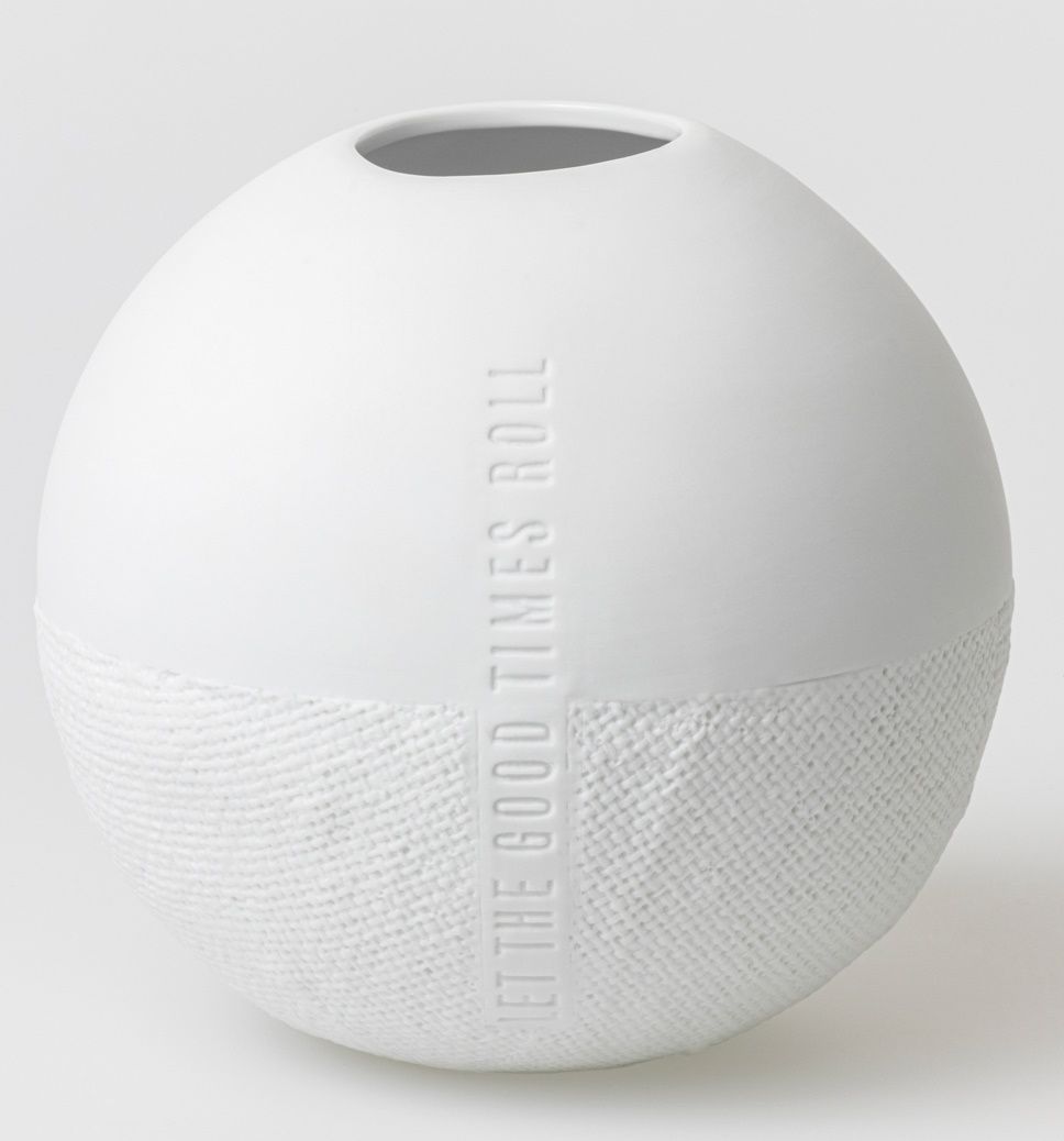 Formsprache Vase Let the Good Times Roll Wheels 
