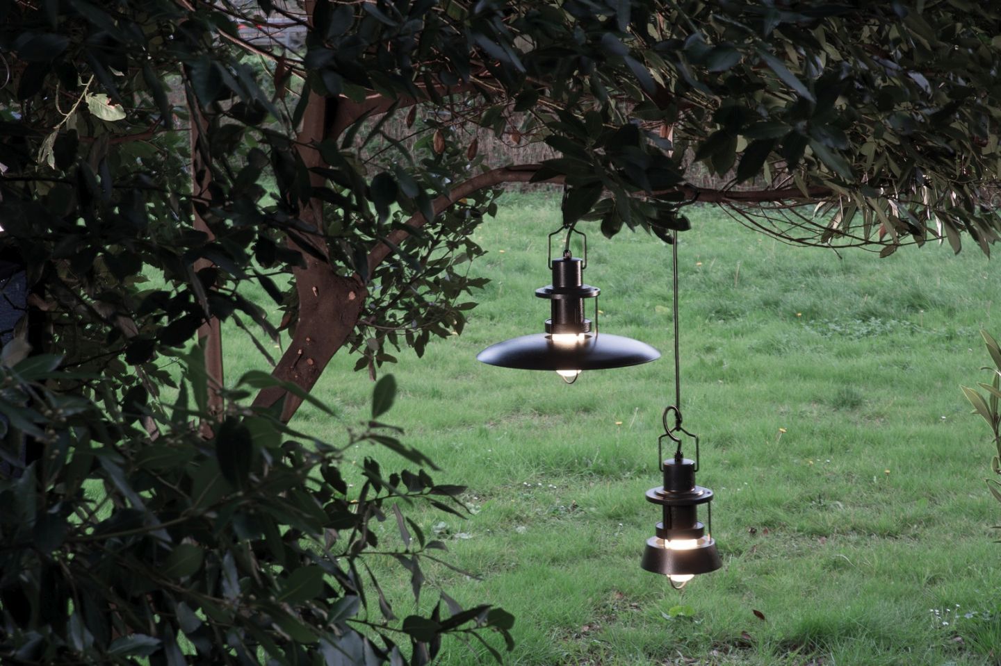 Polo Outdoor Suspension lamp Ø21cm Anthracite Martinelli Luce