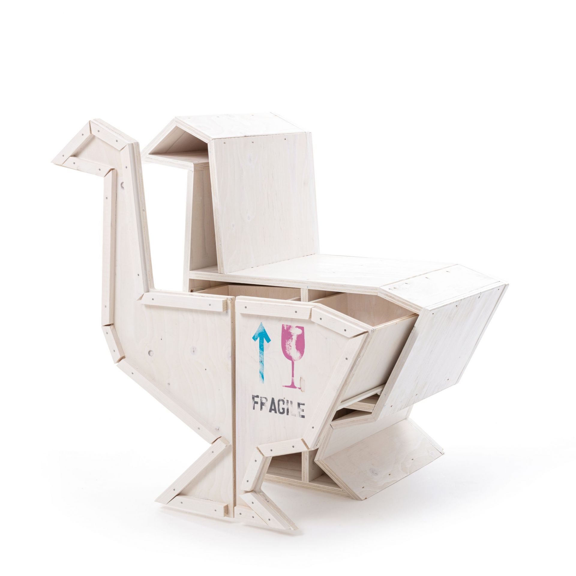 Sending Animals Goose 2.0 cupboard white Seletti