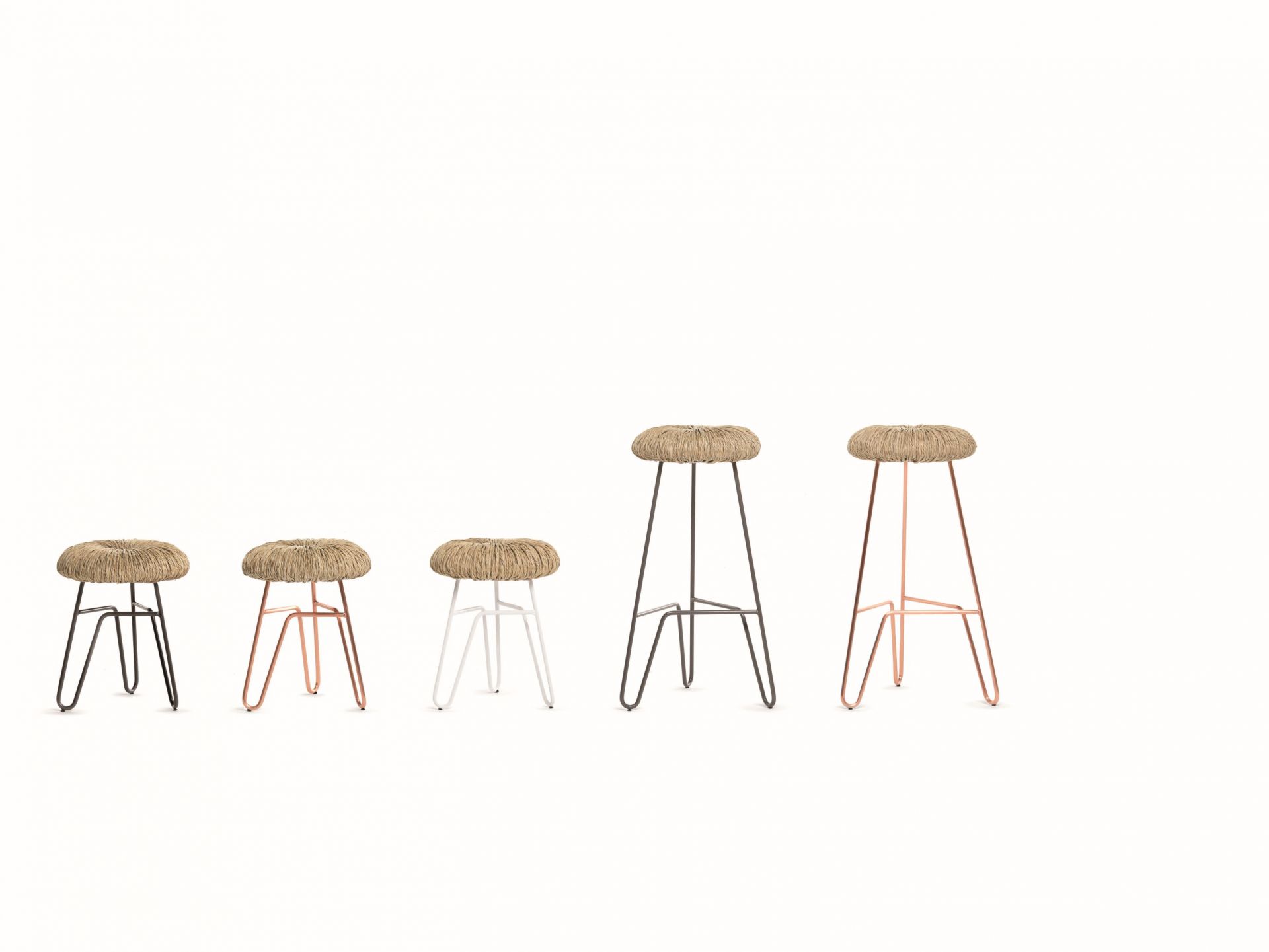 Donut Stool grey H45cm Mogg
