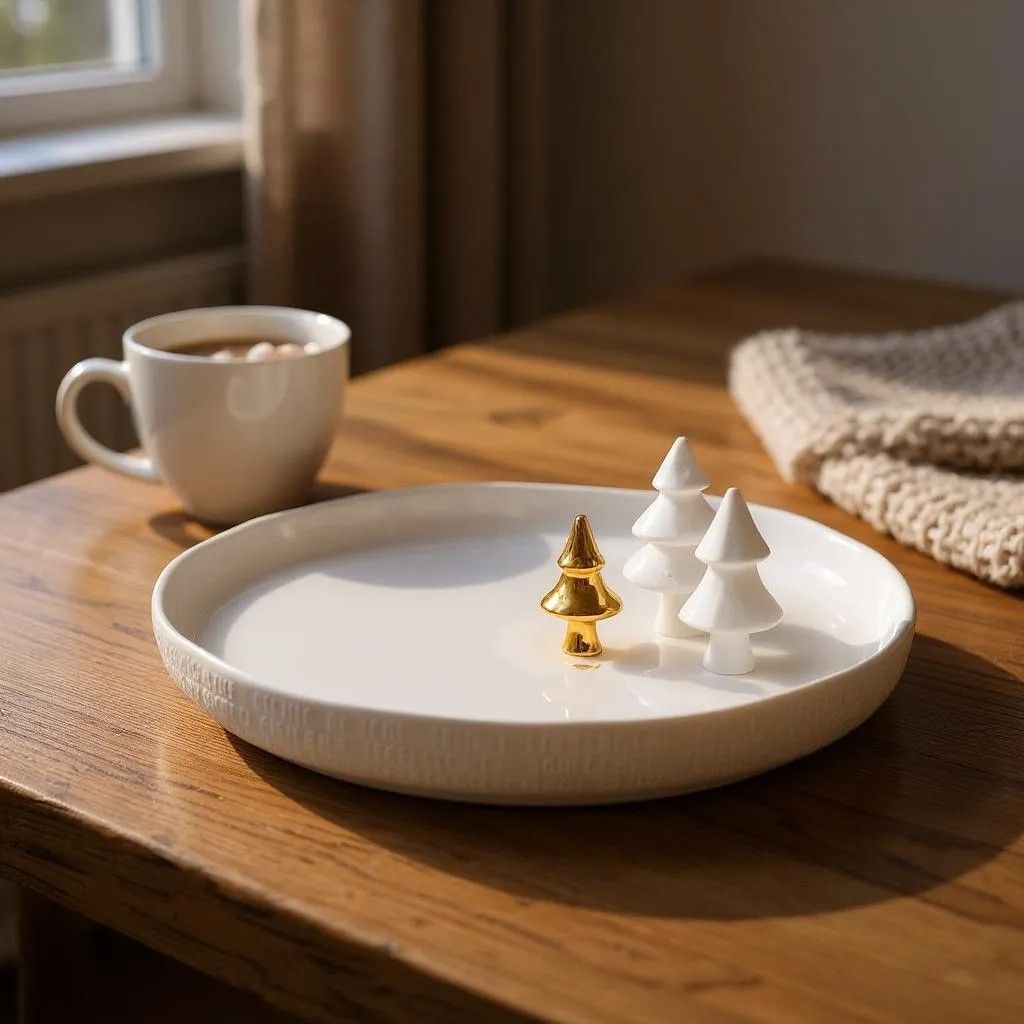 Porcelain stories Plates Fir trees Wheels