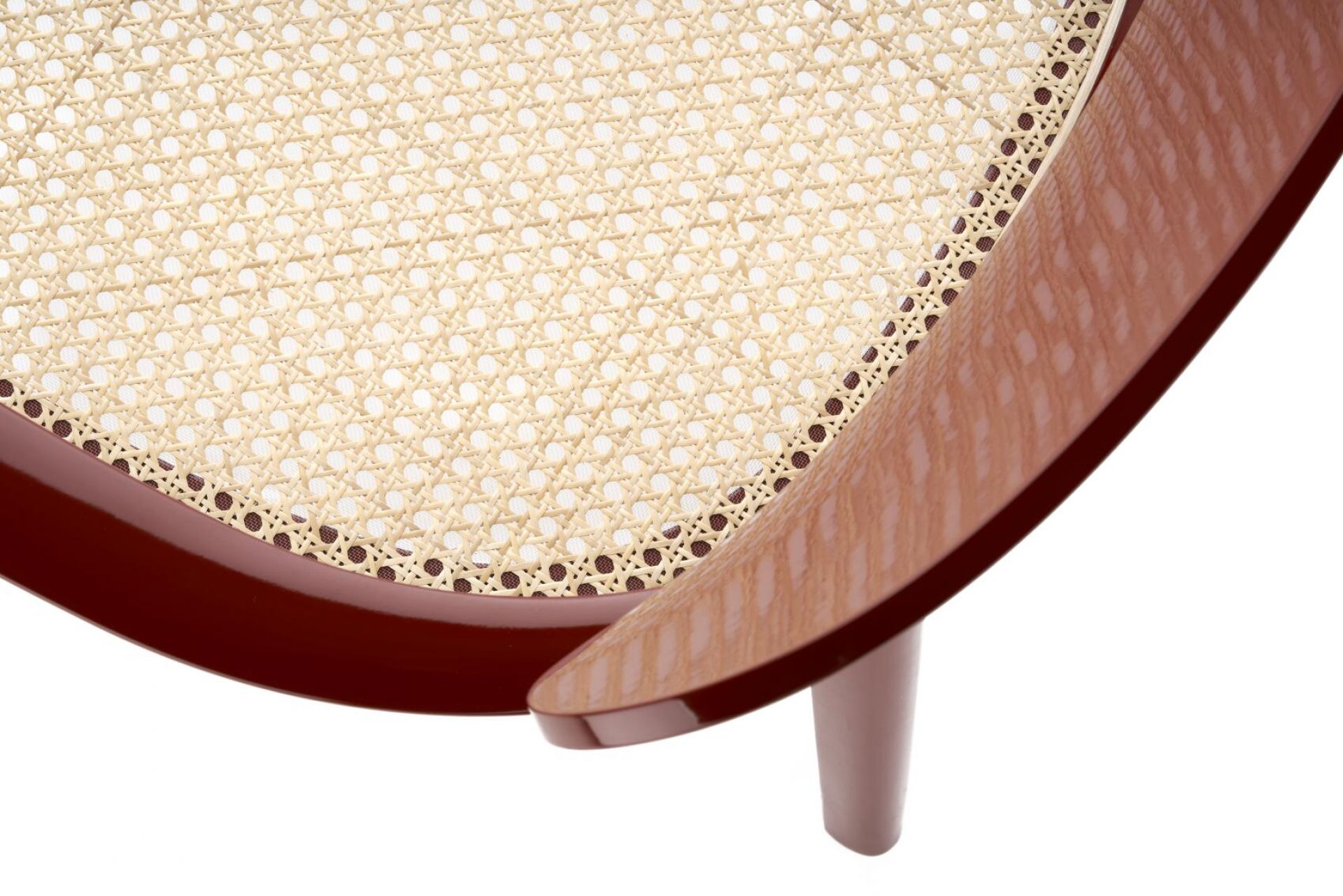 Wooden armchair with armrests 119 F high gloss Thonet