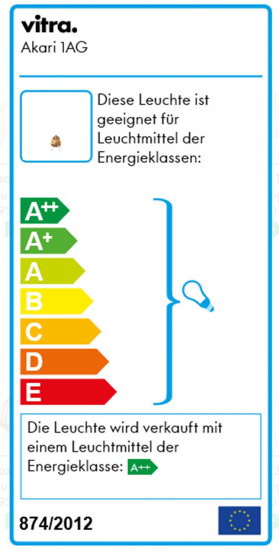 Akari Table lamp 1AG Vitra