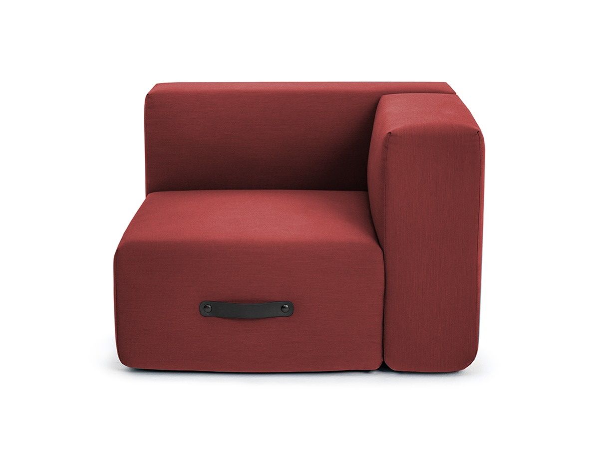 Miamia Outdoor Sofa Corner Module Right Red Conmoto