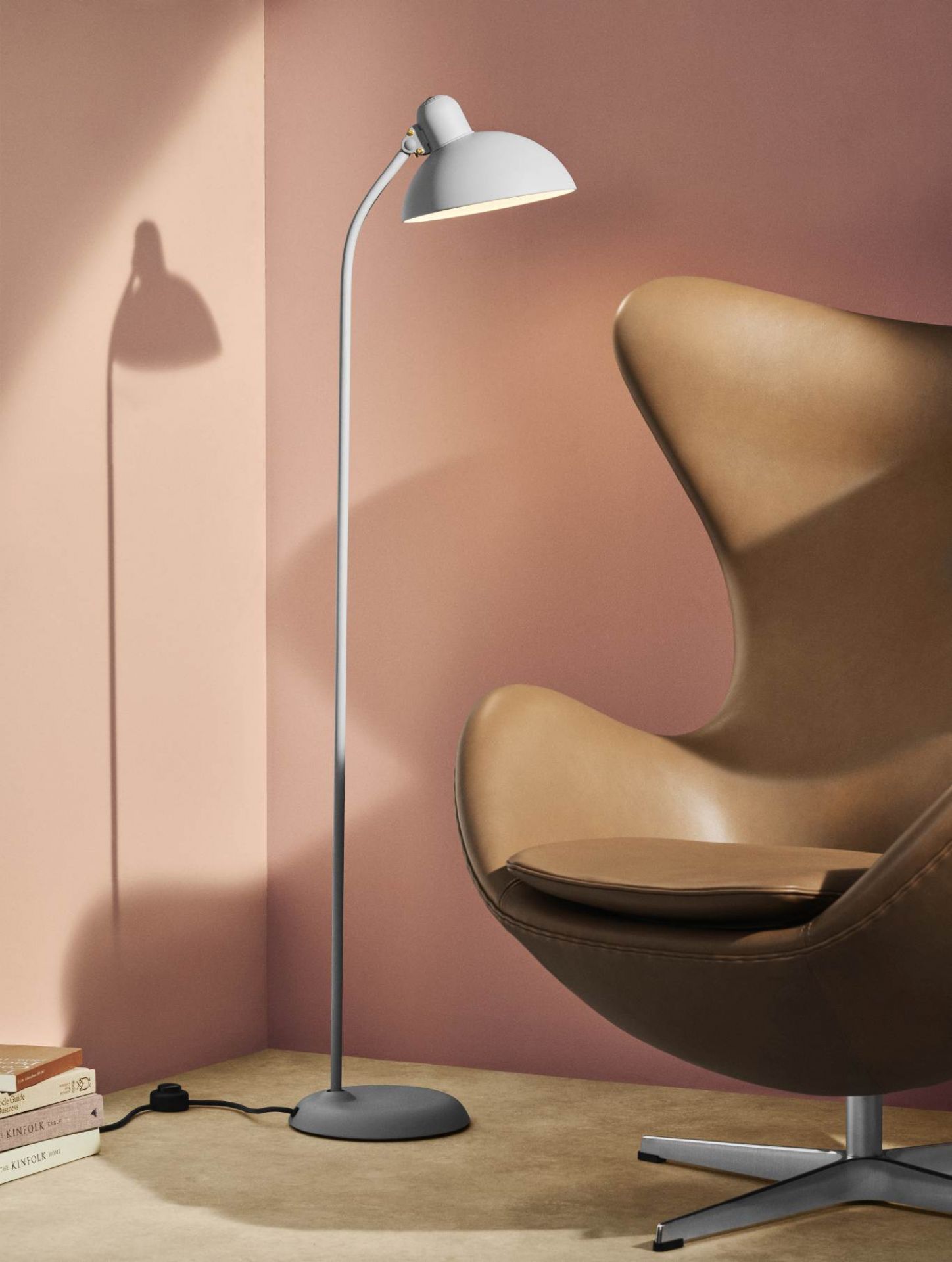 6556 F Floor lamp KAISER idell Venetian Red Fritz Hansen