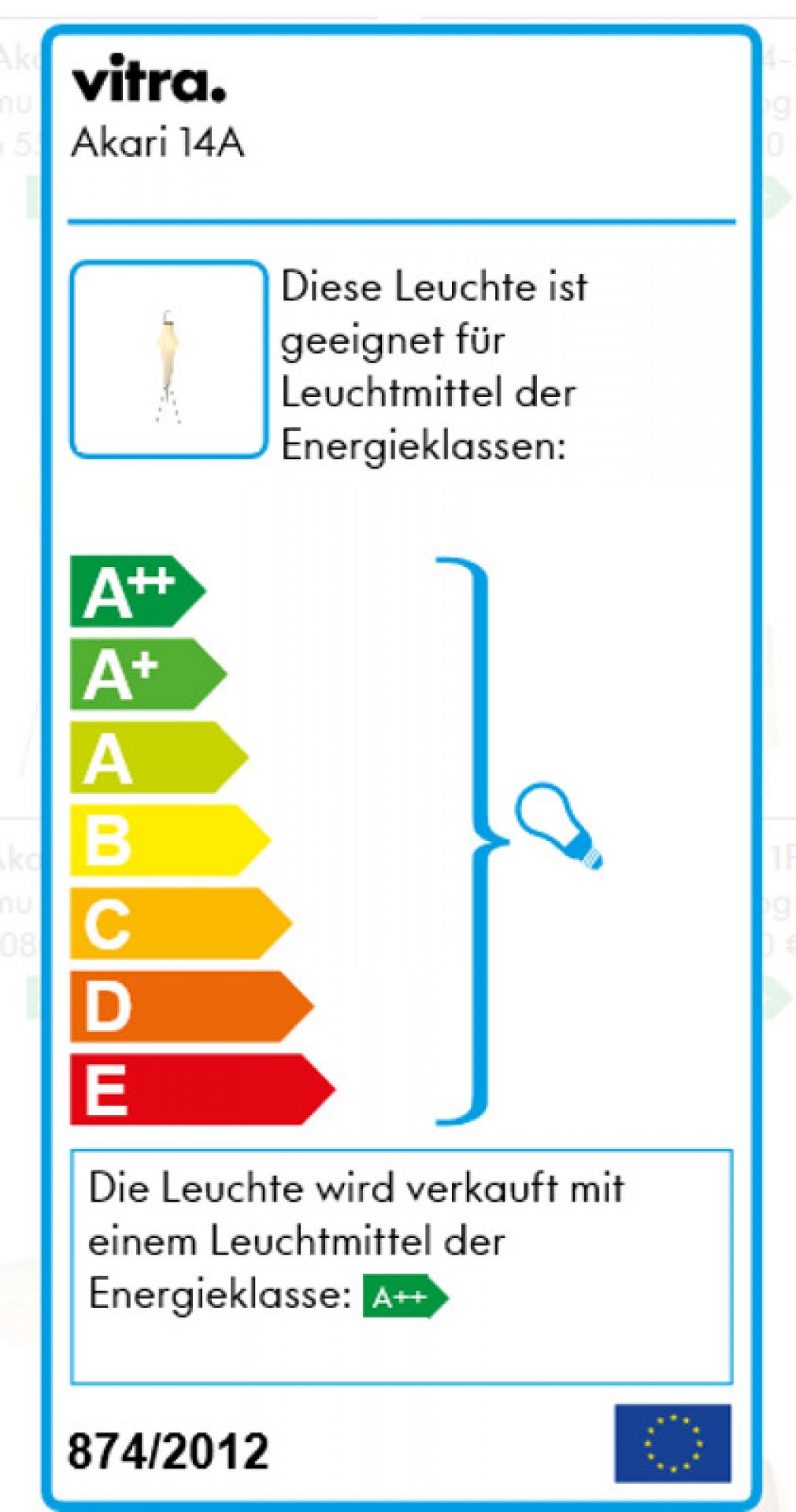 Akari Floor lamp 14A Vitra