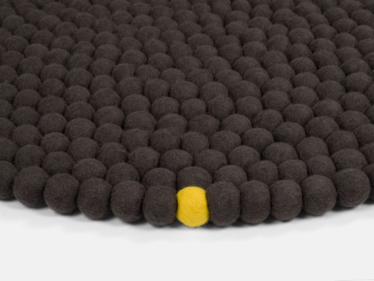 Big One Round Felt carpet Ø 160 cm myfelt Anthracite