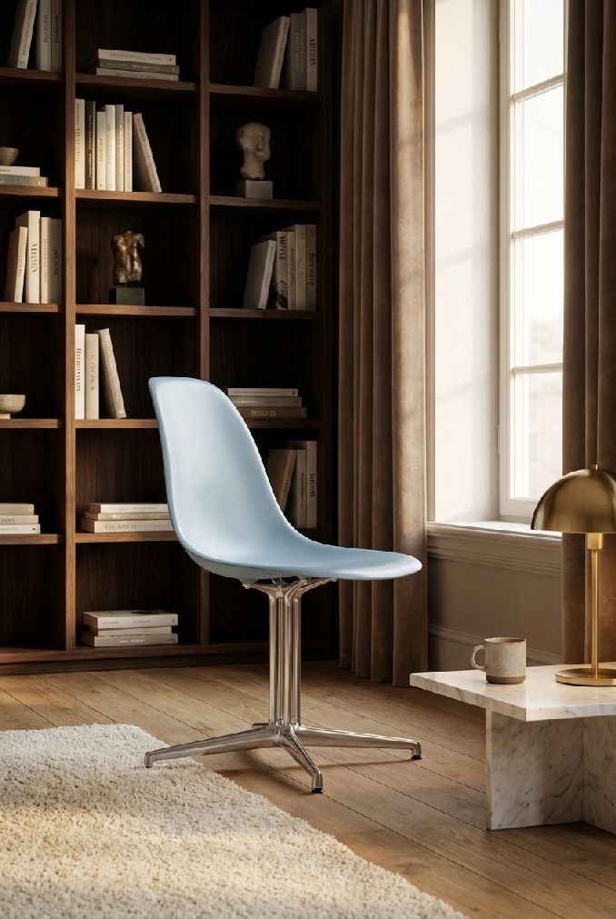 Eames Plasic Side Chair DSL RE Chair Vitra