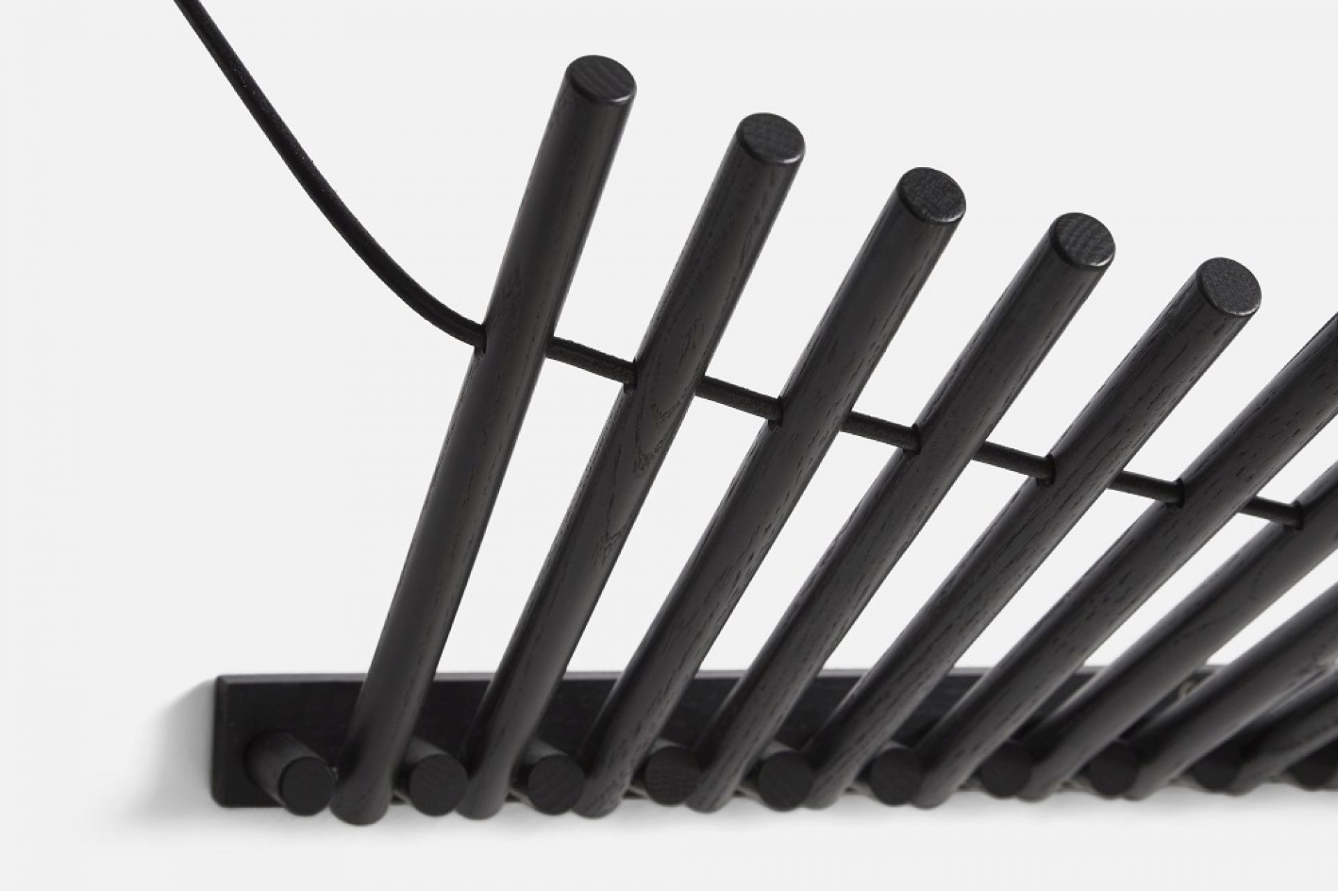 Knaegt Coat Rack Wall wall wardrobe Woud black oak
