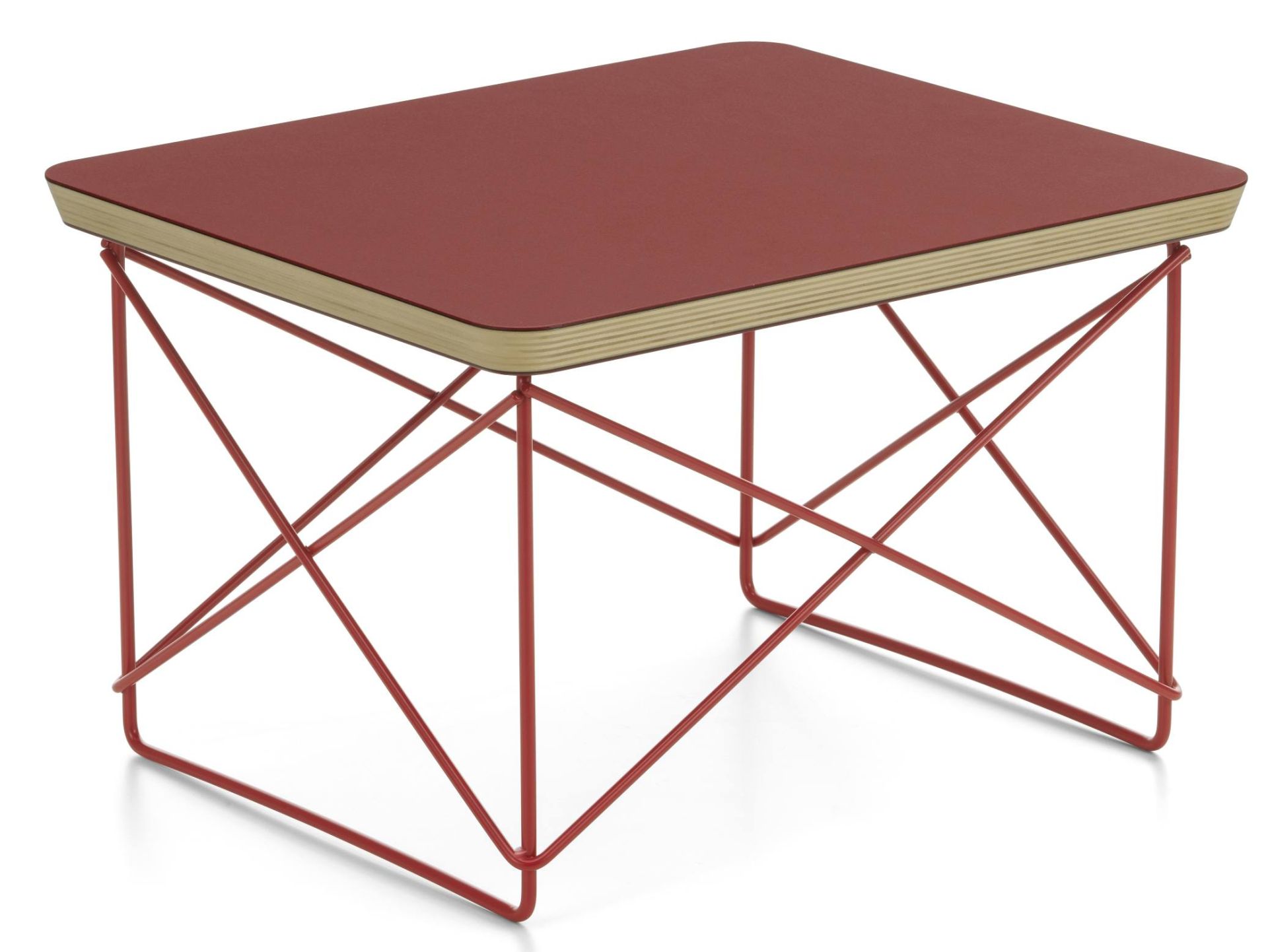 Occasional Table LTR Side Table Linoleum Dark brick Vitra 