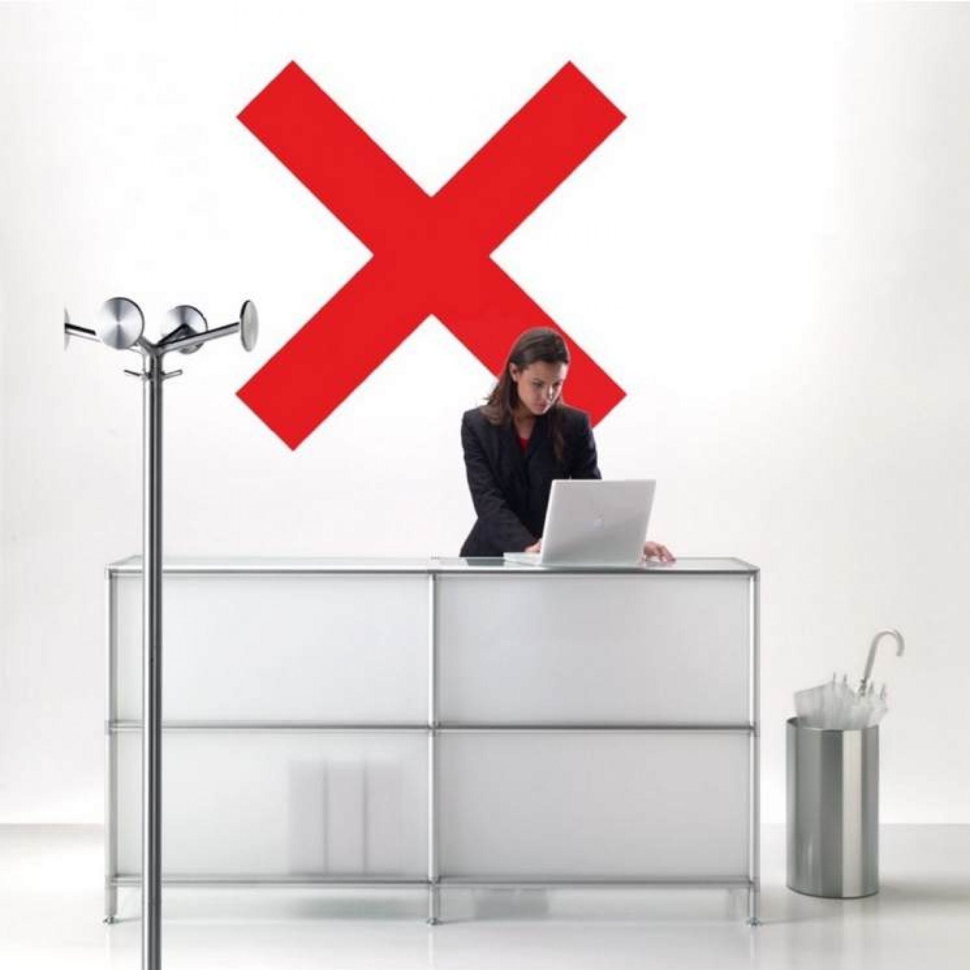 Nox high trash bin / umbrella stand Rexite