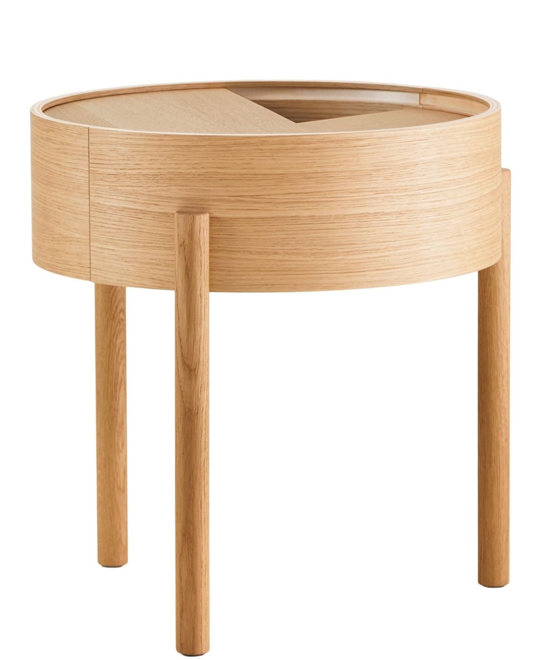 Arc Side Table Oak oiled Ø 42 cm Woud