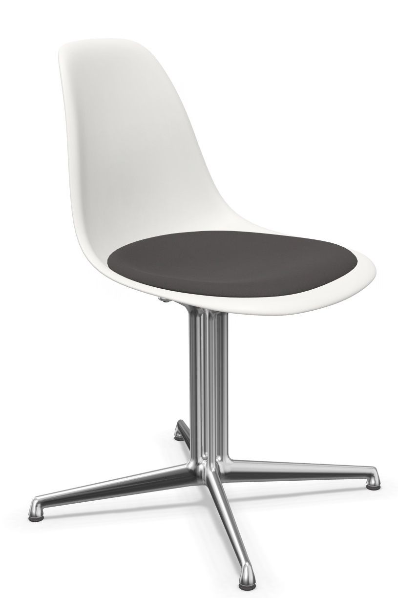 Eames Plastic Side Chair DSL RE Chair with seat cushion Vitra