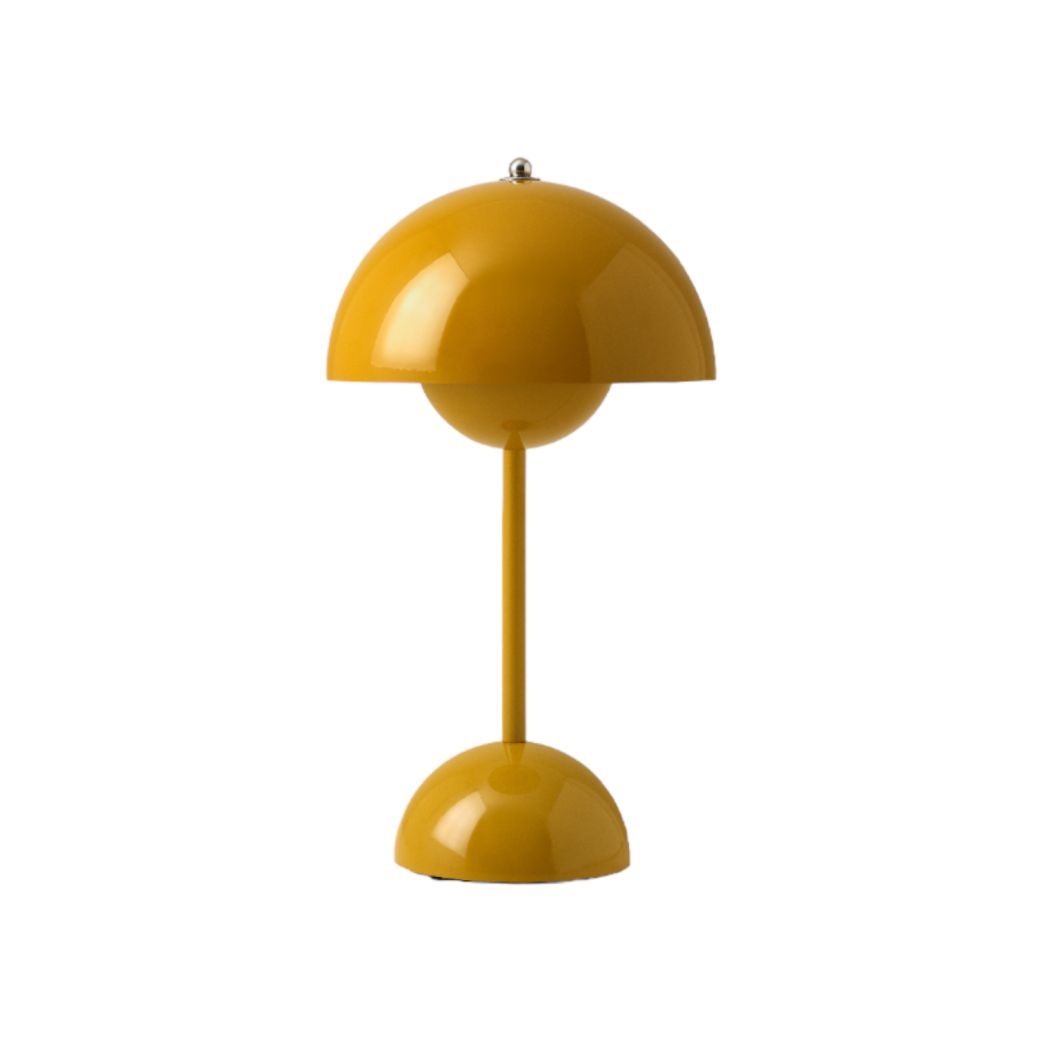 Flowerpot VP9 Portable Battery lamp / Table lamp with USB AndTradition Mustard