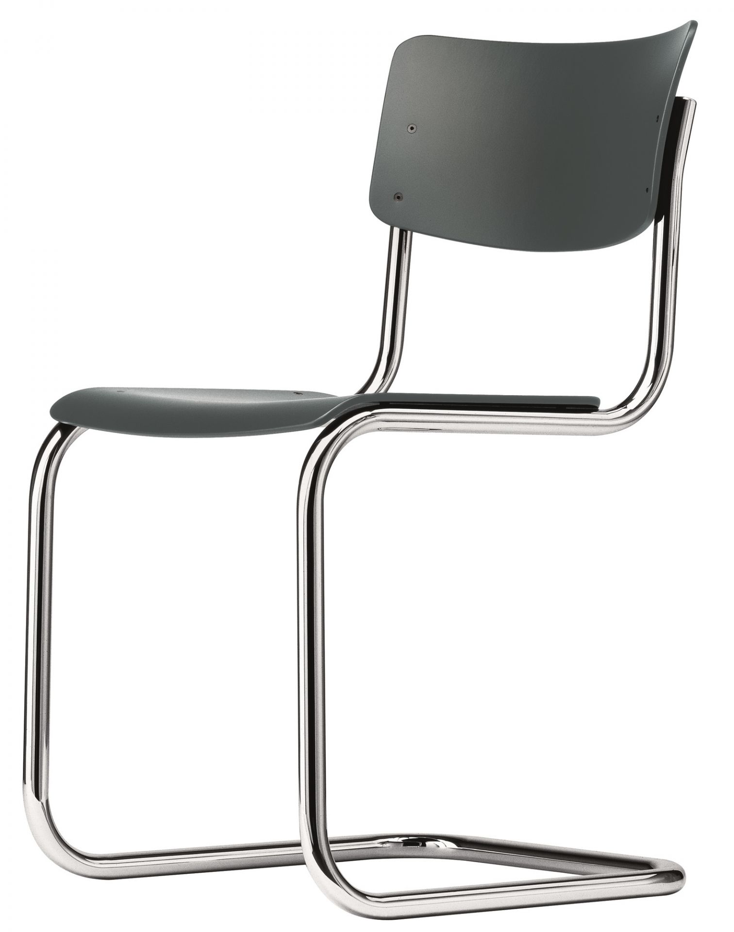 S 43 Tubular Steel Classic Cantilever Chair BLACK - CHROME Thonet SINGLE PIECES