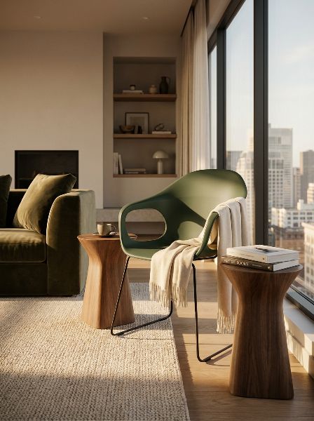 Elephantino armchair Kristalia sled base