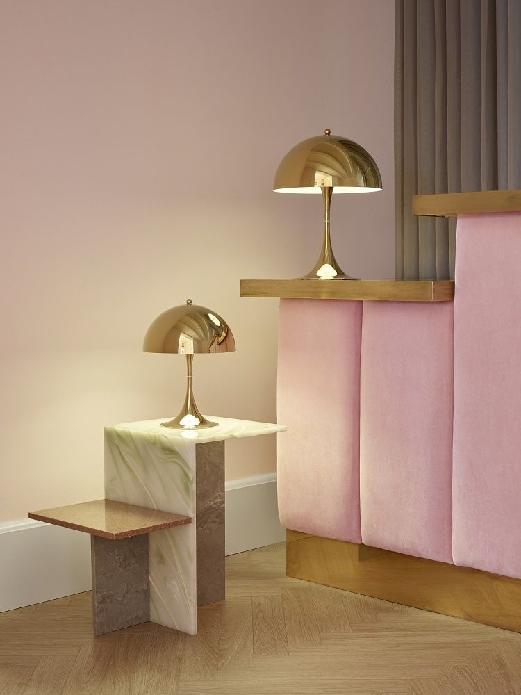 Panthella 250 Table lamp LED Metallic Louis Poulsen
