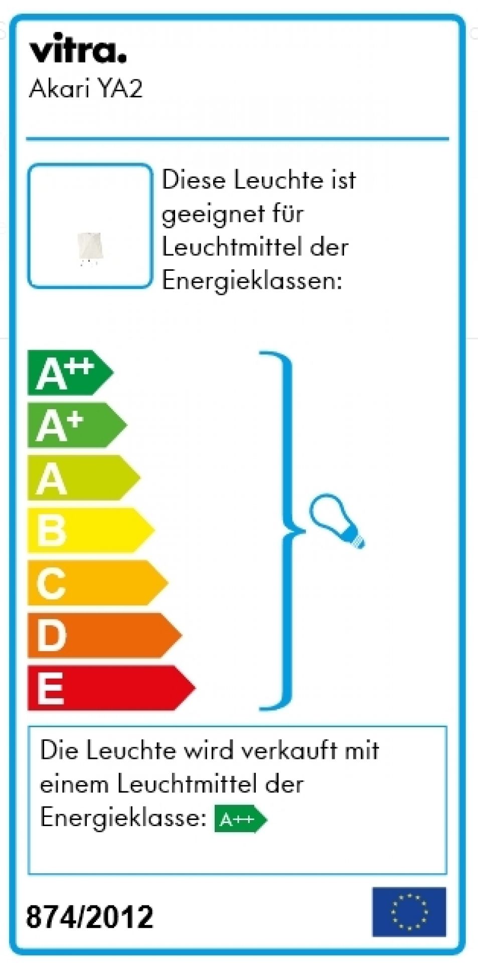 Akari YA2 Table lamp Vitra