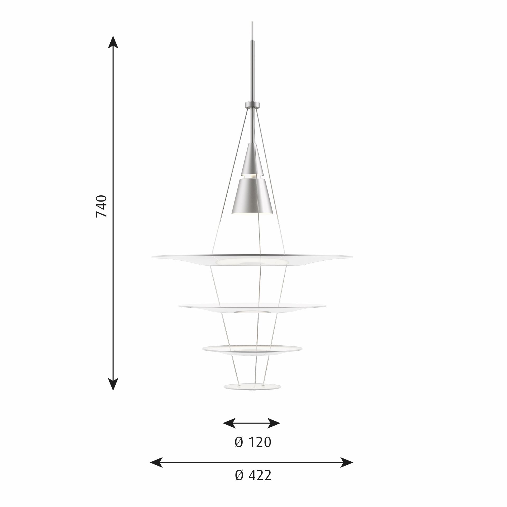 Enigma 425/545 Pendant light Louis Poulsen