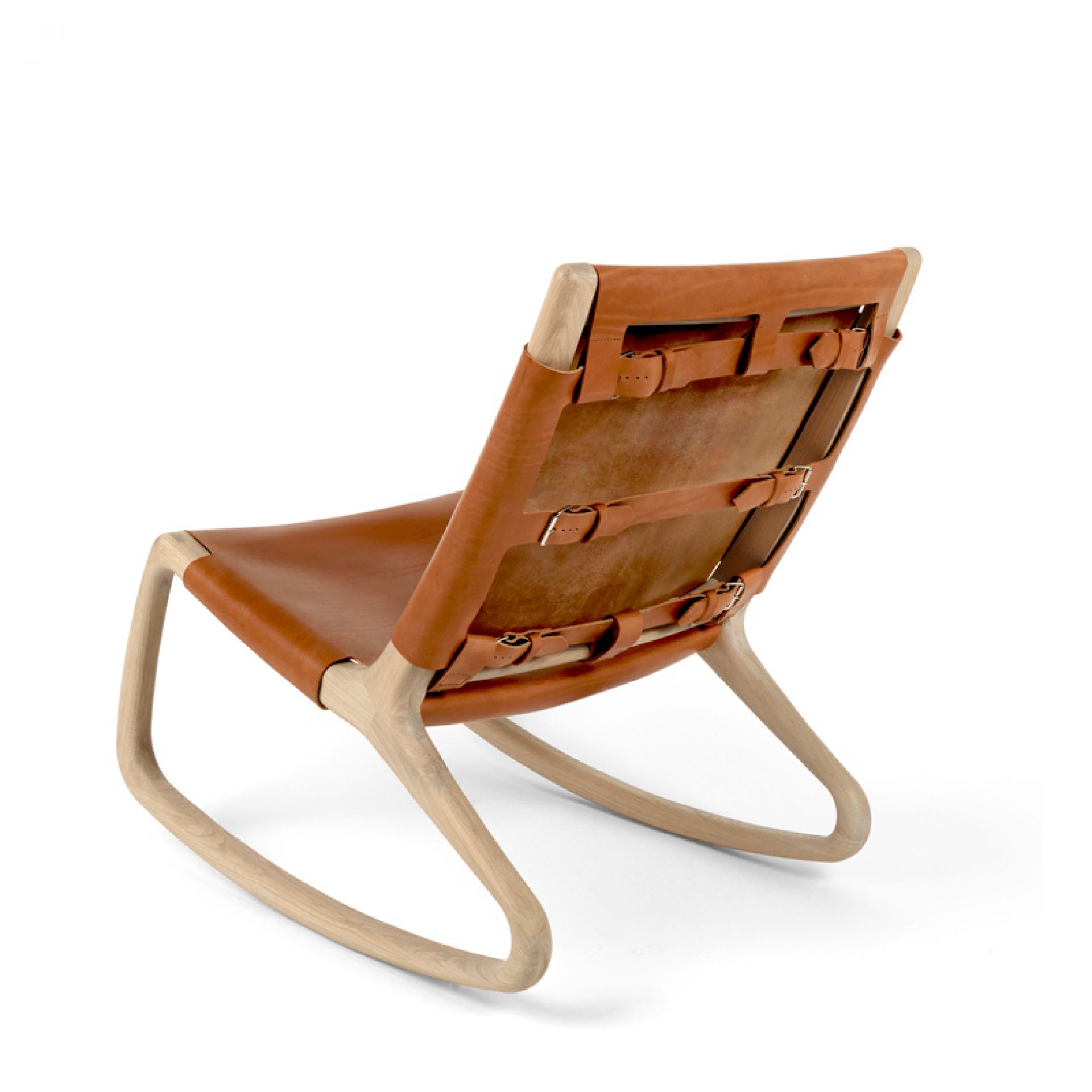 Rocker Rocking Chair Harness Leather Mater
