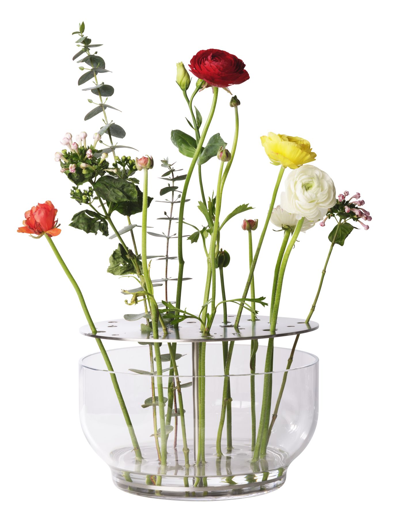Ikebana Vase large Stainless steel Fritz Hansen 