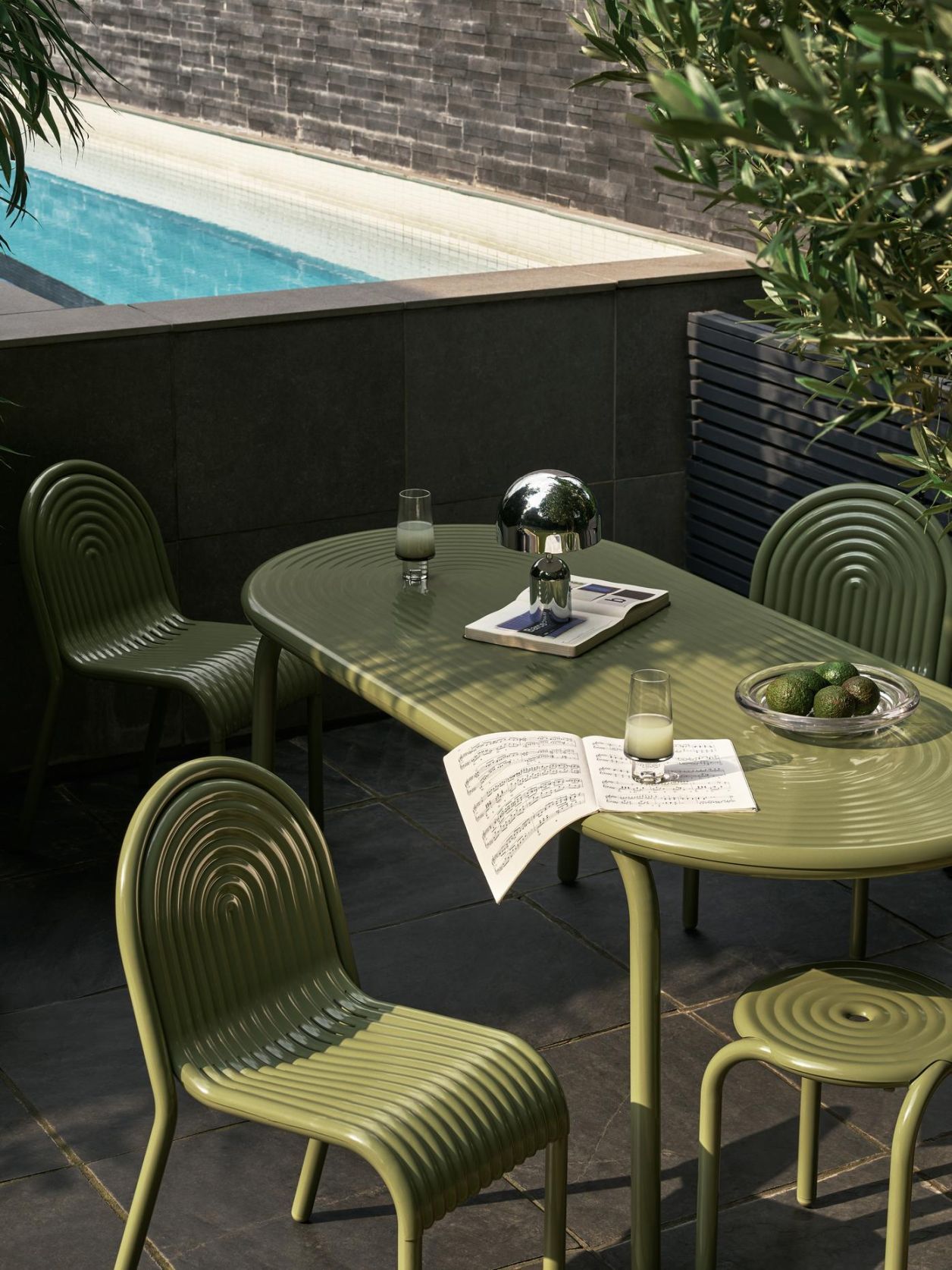 Groove Outdoor Side Chair Putty Tom Dixon