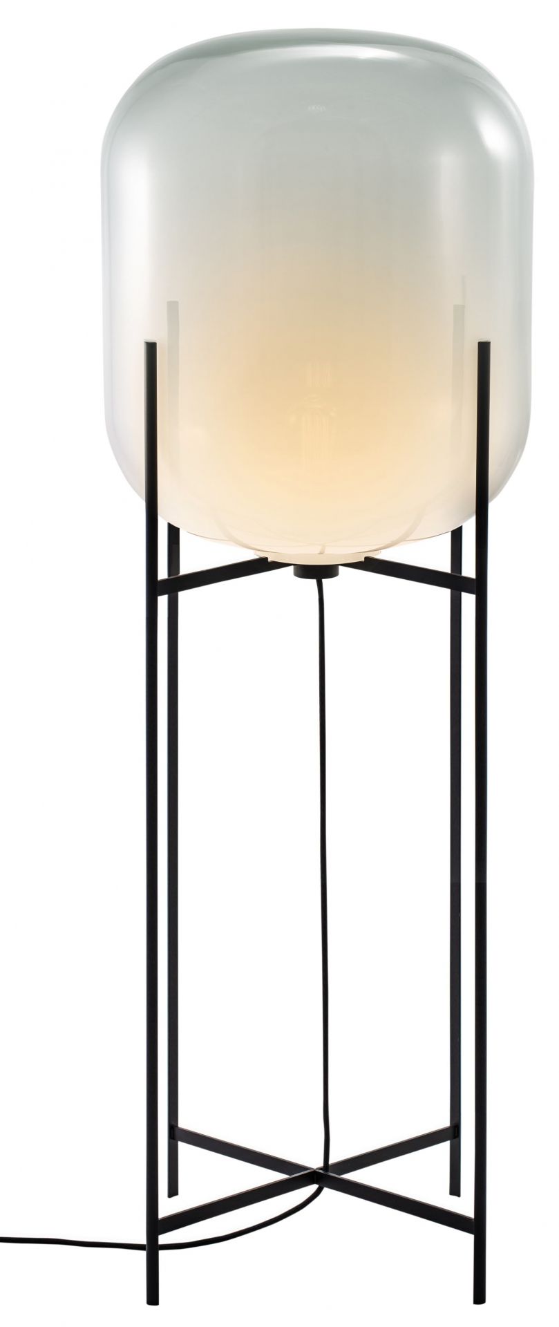 Oda Big floor lamp Pulpo Moonlight white - frame black