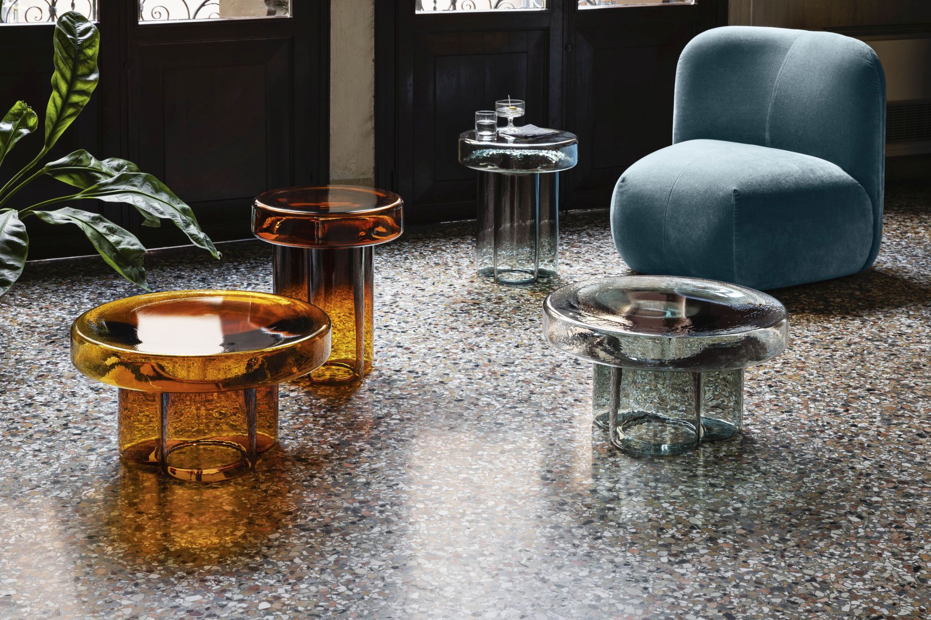 Soda Side Table Miniforms Wx55 cm Amethyst