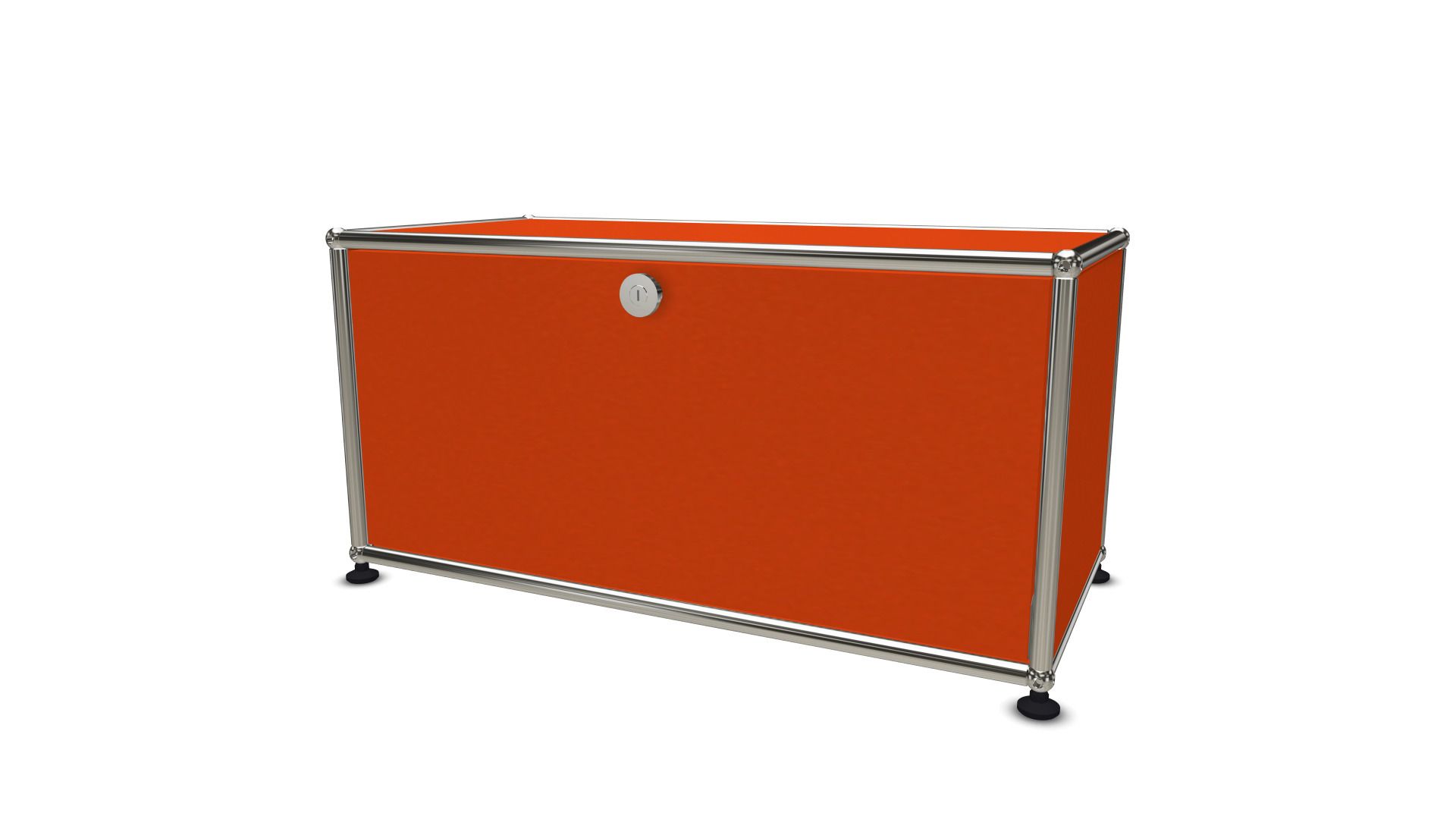 USM Haller Lowboard mit einer Klappe orange