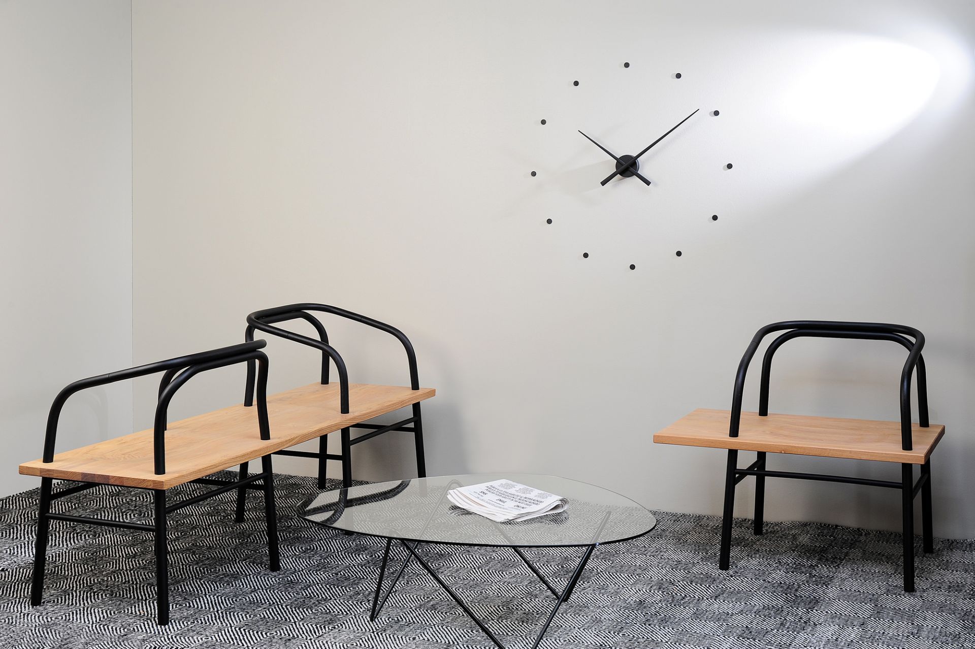 OJ wall clock gray nomon