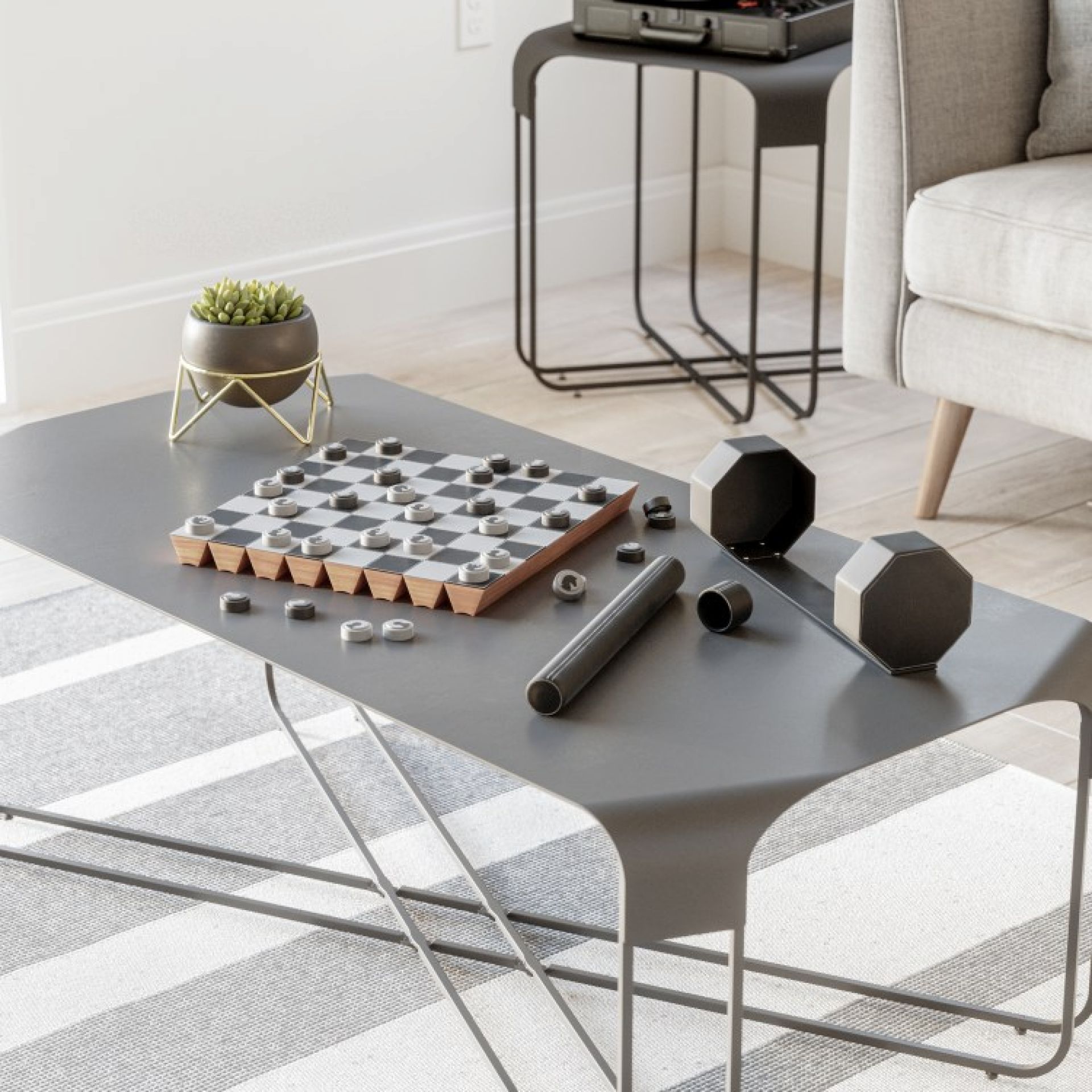Rolz Chess / Checkers Ser Mobile Chess and Checkers Set Umbra SINGLE PIECES
