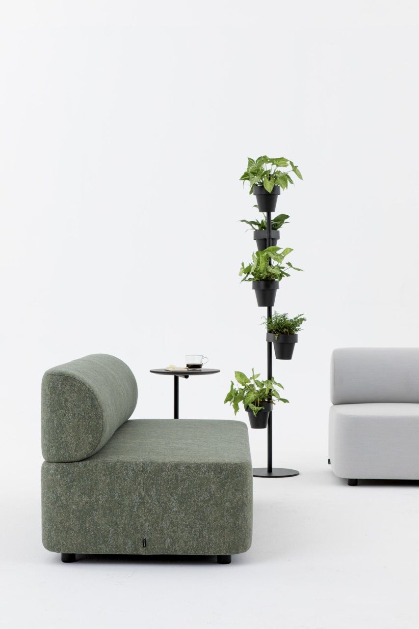 Mezza seating element with backrest Sofa Cascando 