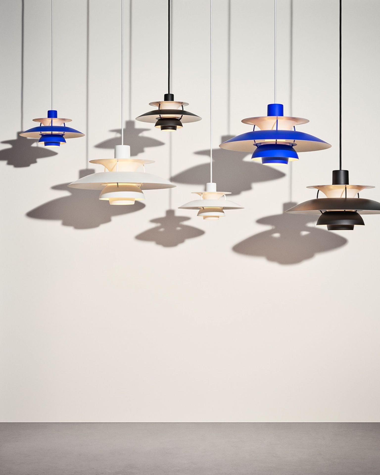 PH 5 Monochrome Pendant light Louis Poulsen Pale Blush
