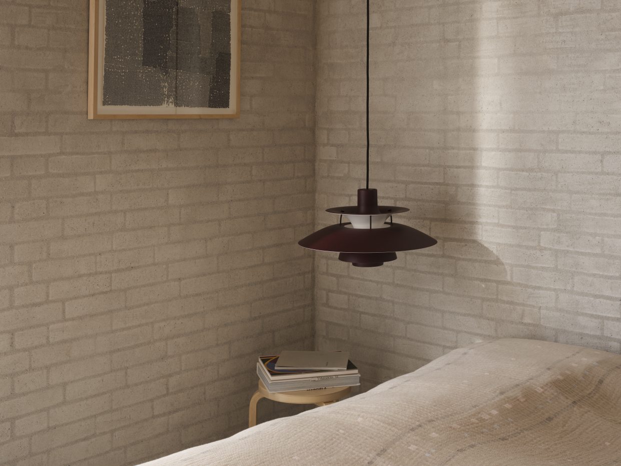 PH 5 Monochrome Pendant light Louis Poulsen Pale Blush