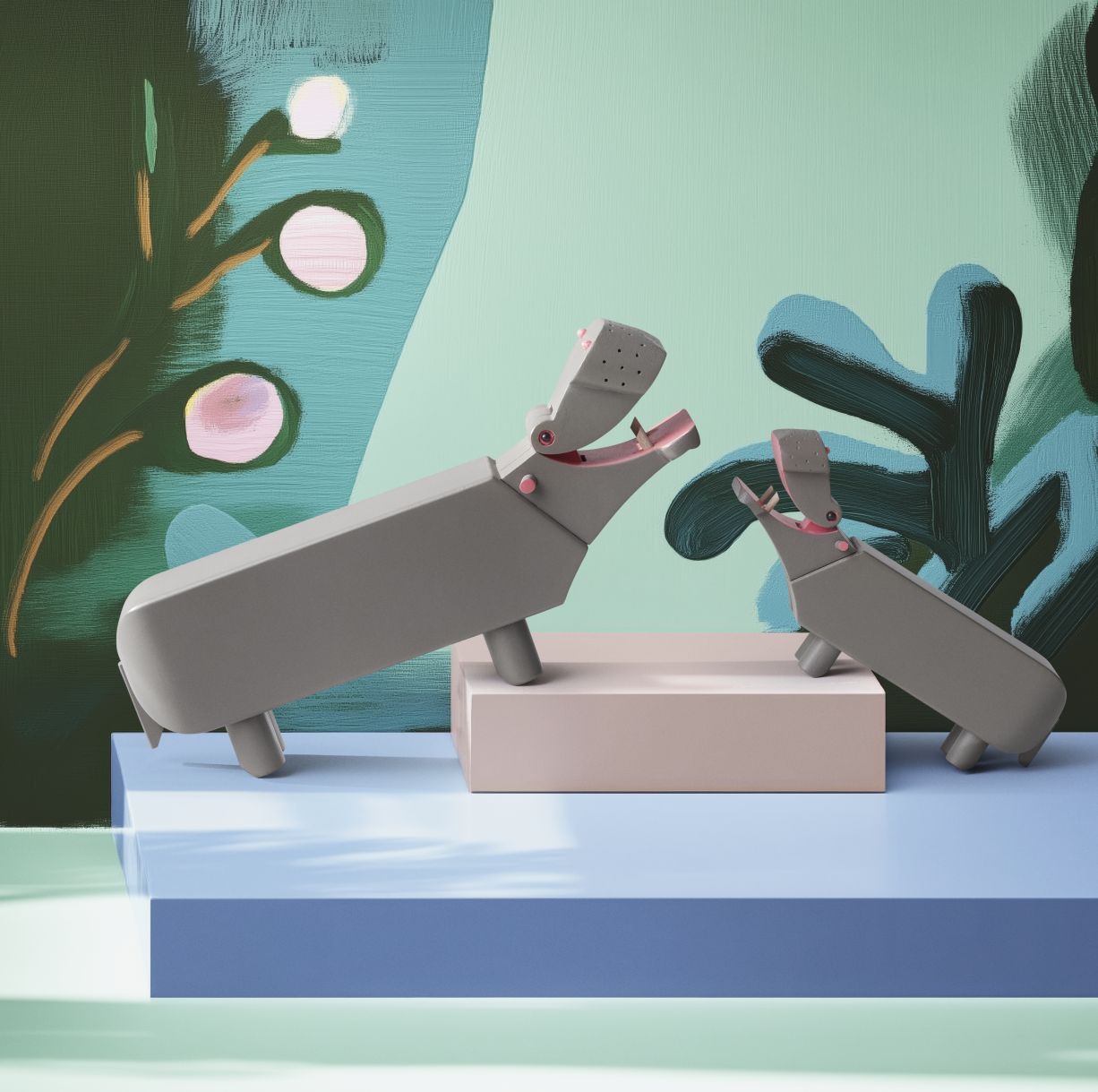 Hippopotamus liliput grey Kay Bojesen