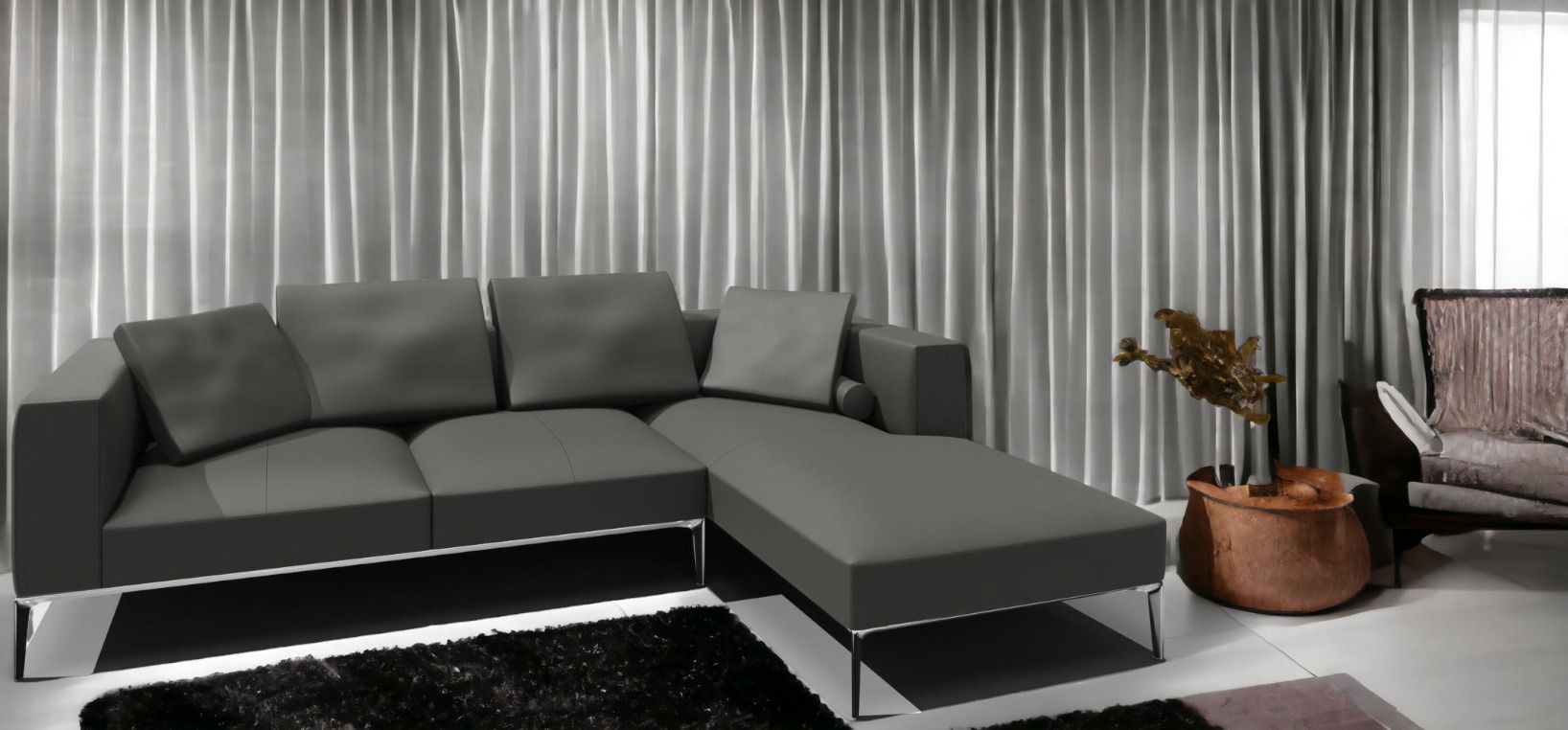 Jaan Living 3 Seater Sofa with 2 Back Cushions, 2 Comfort Cushions & 2 Comfort Castors Combi A21 Walter Knoll 