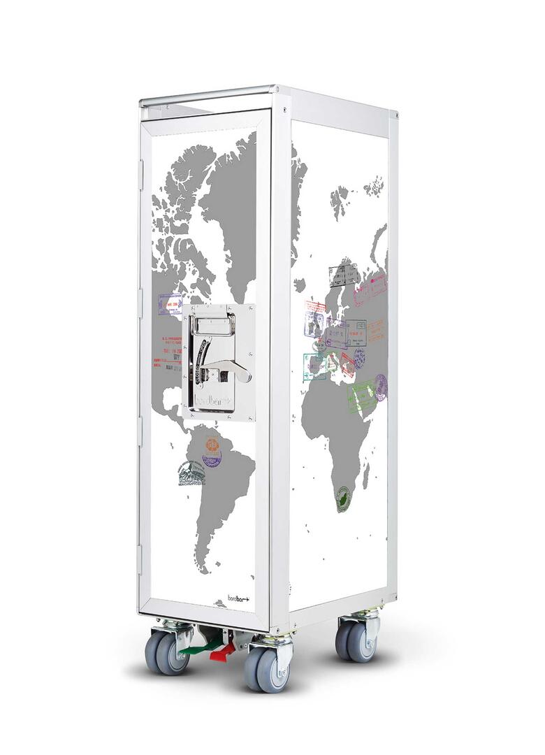 Passport Airplane Trolley Bordbar
