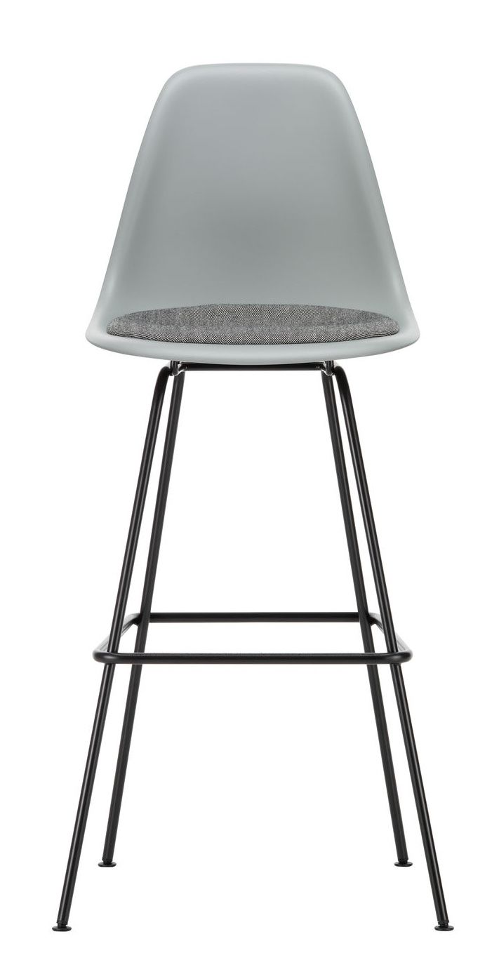 Eames Plastic Bar Stool Bar Stool High with seat cushion Vitra