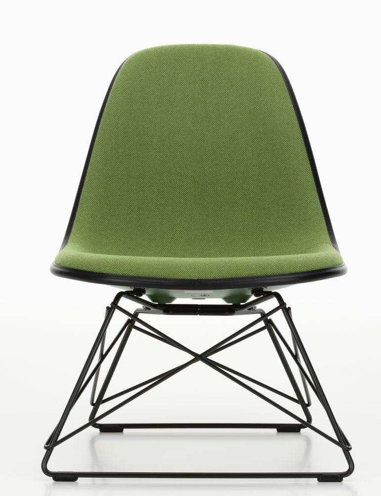 Eames Plastic Side Chair LSR Chair Fully upholstered Vitra