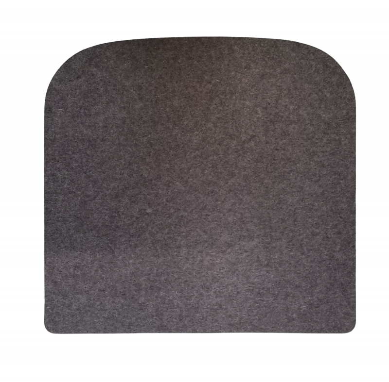 Seat cushion for Thonet S32 5 mm wool felt/anthracite mottled Parkhaus Berlin SINGLE PIECES