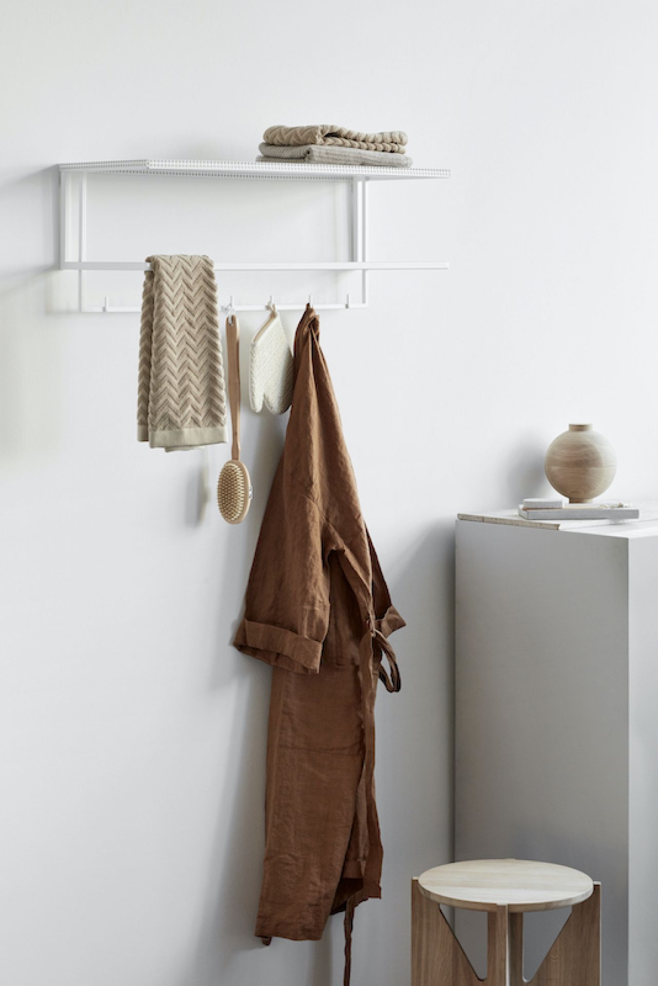 Grid Coat Hanger White Kristina Dam Studio SINGLE PIECES