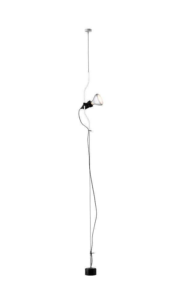 Parentesi Lamp Lamp with switch WHITE Flos SINGLE PIECE