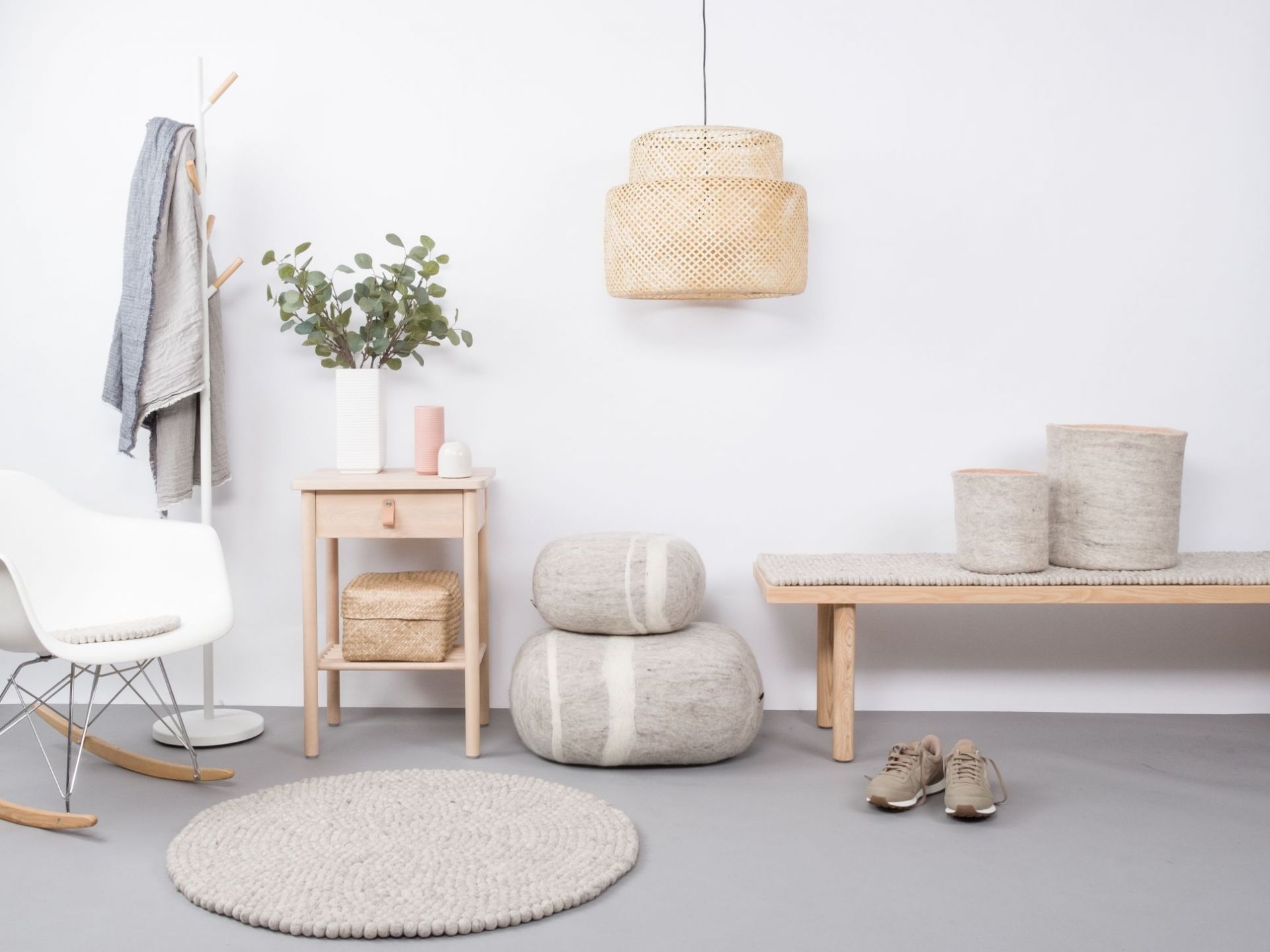 Felt Stone Stool XL Béla myfelt