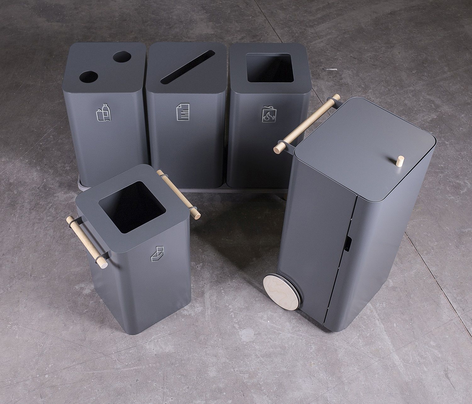 Arkityp Bin waste bin / waste separation Mizetto QUICK SHIP