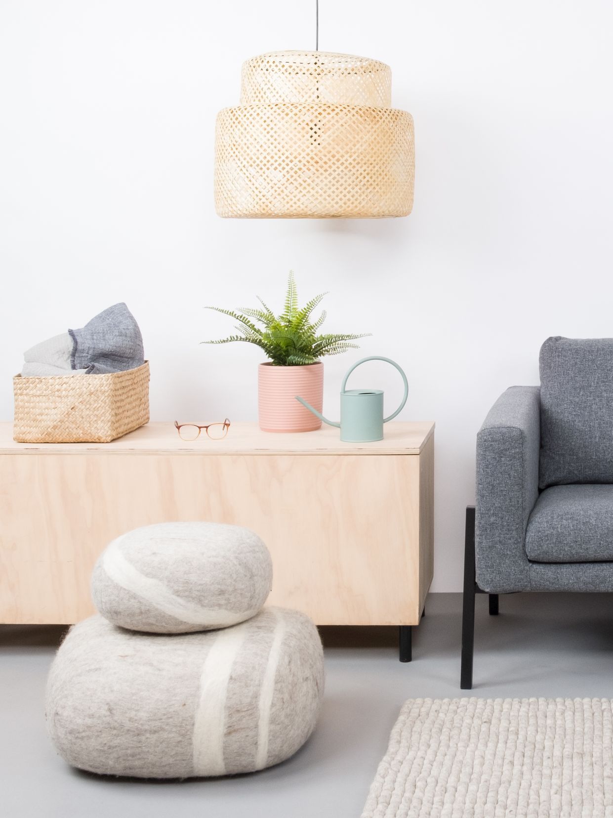 Felt Stone Stool XL Béla myfelt