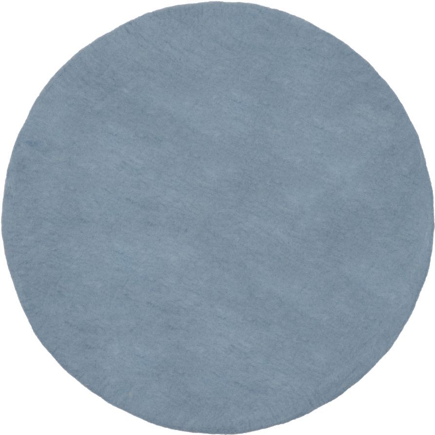 Mono Round Felt Rug Ø 160 cm myfelt Mia (light blue)