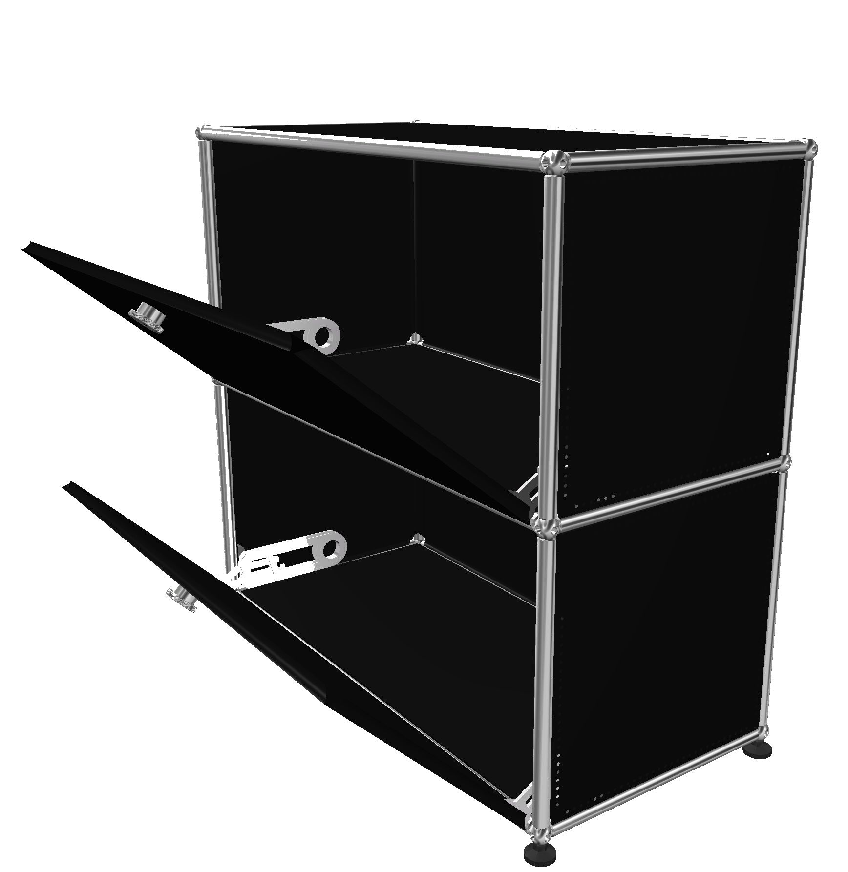 USM Haller Sideboard 2 Flaps Graphite black - FAST DELIVERY    