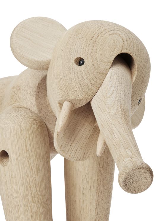 Elephant large oak Kay Bojesen