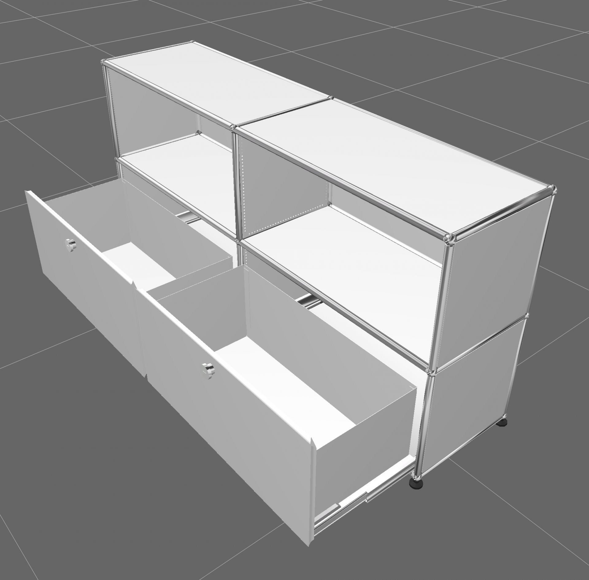 USM Haller Sideboard with 2 Drawers Pure white - FAST DELIVERY