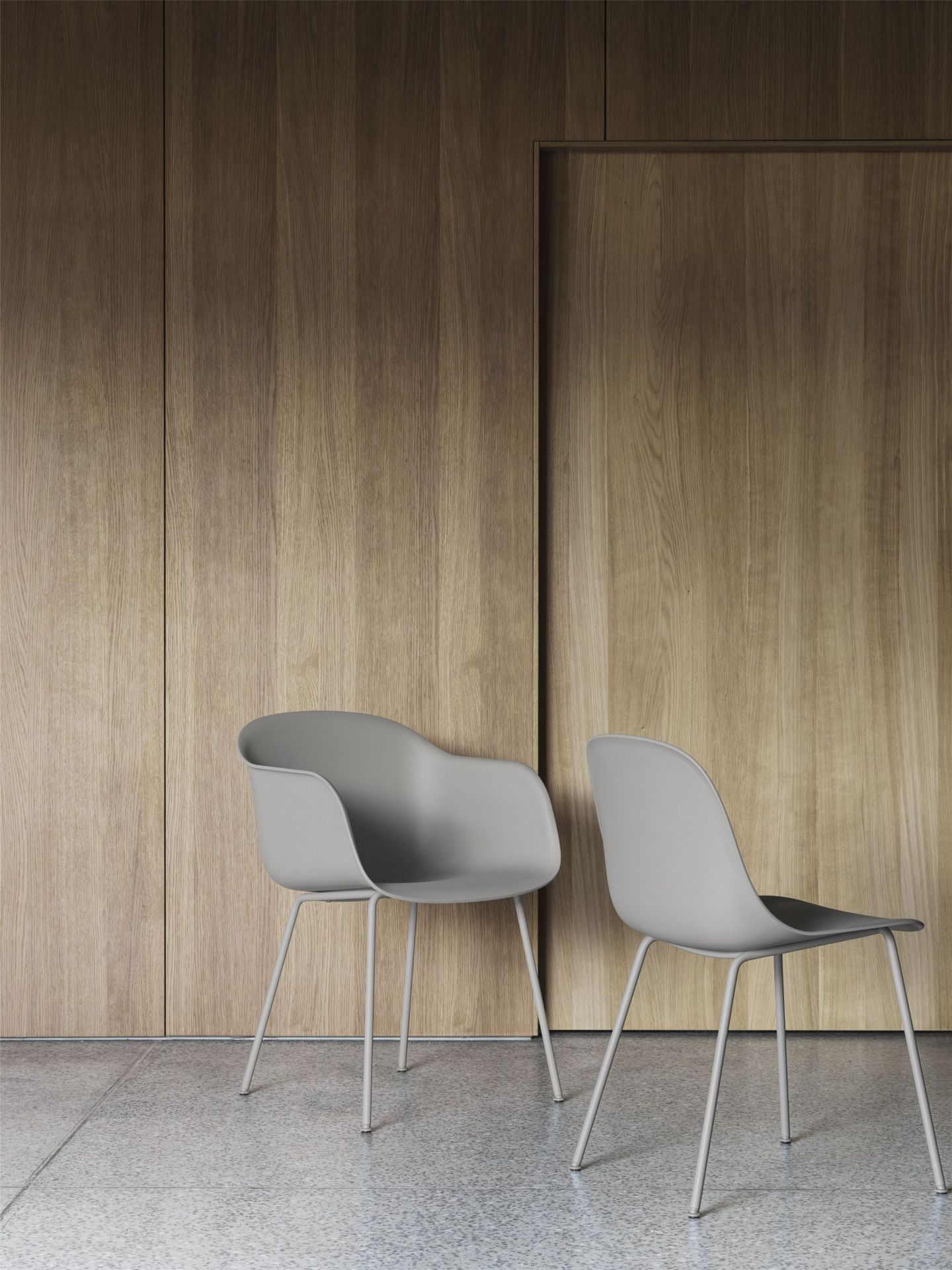 Fiber Armchair Tube Base Chair Muuto
